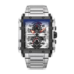 Expedition 6757 Silver White Black Ring Steel New MCBTBSL1